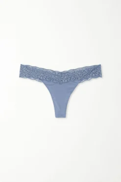 Recycled Cotton And Lace Brazilian Panties - Cheeky Briefs - Women | Tezenis