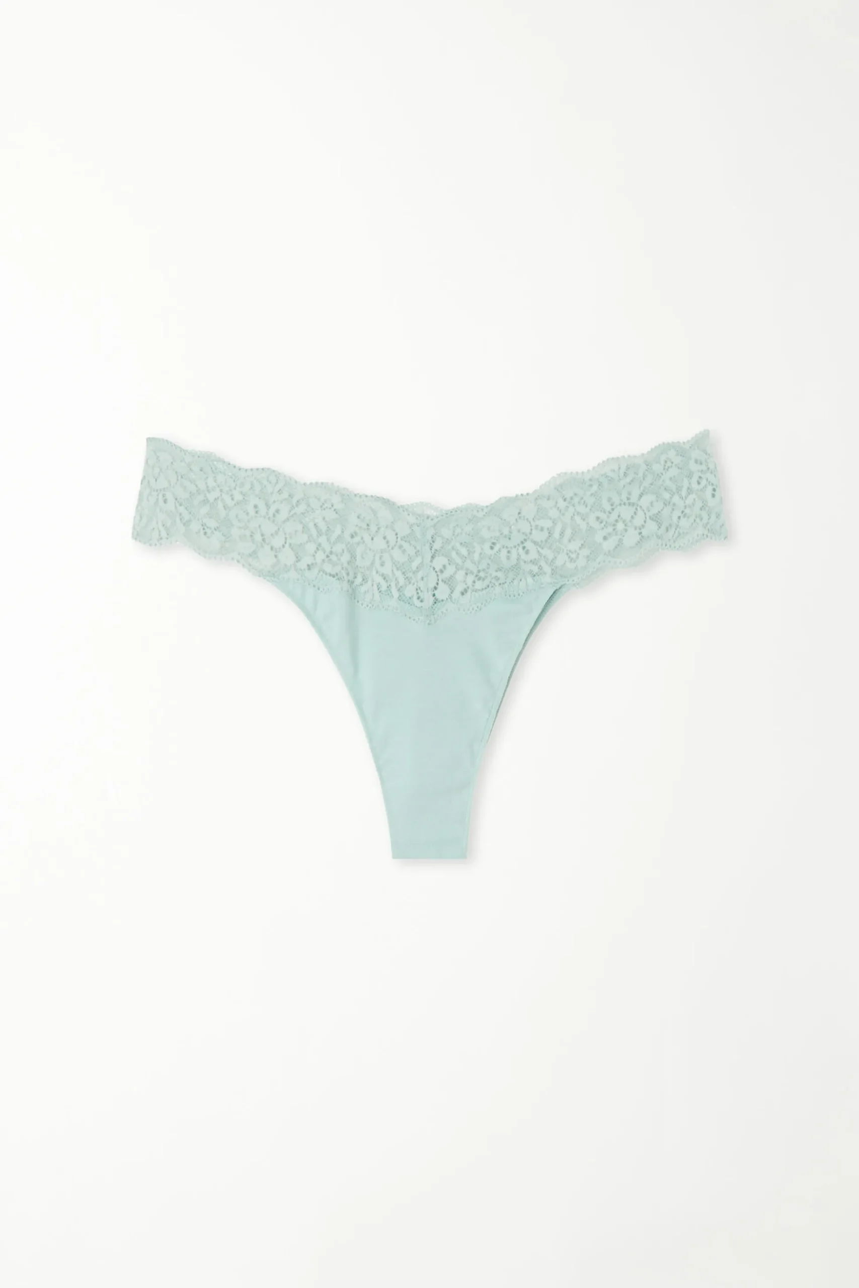 Recycled Cotton And Lace Brazilian Panties - Cheeky Briefs - Women | Tezenis
