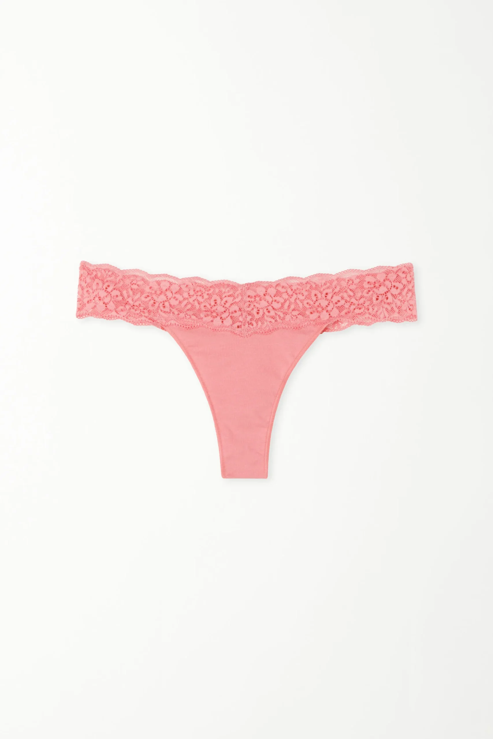 Recycled Cotton And Lace Brazilian Panties - Cheeky Briefs - Women | Tezenis
