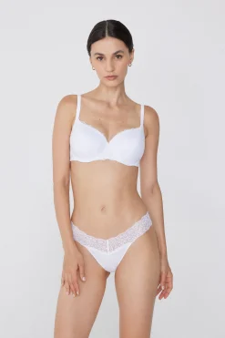 Recycled Cotton And Lace Brazilian Panties - Cheeky Briefs - Women | Tezenis