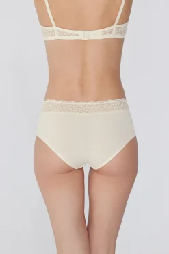 Recycled Cotton And Lace Boyshorts - French Cut - Women | Tezenis