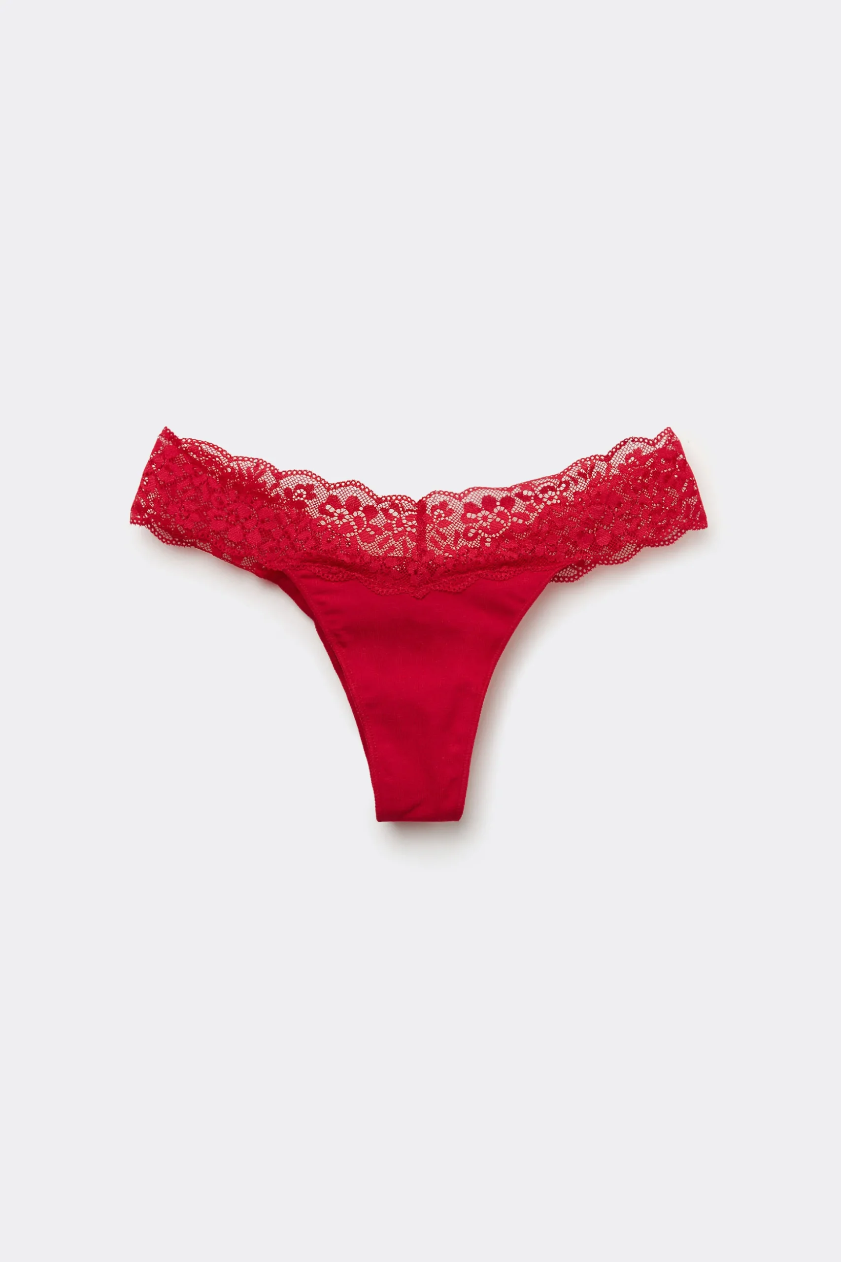 Recycled Cotton And Lace Brazilian Panties - Cheeky Briefs - Women | Tezenis