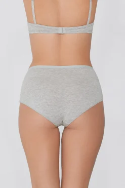 Recycled Cotton And Lace High-Leg Panties - Classic - Women | Tezenis