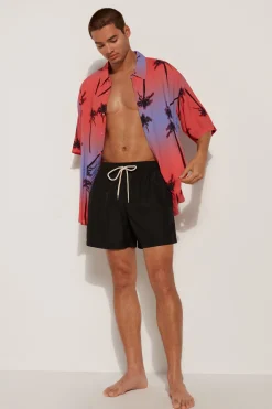 Recycled Fabric Basic Short Swim Trunks - Swim Trunks - Men | Tezenis