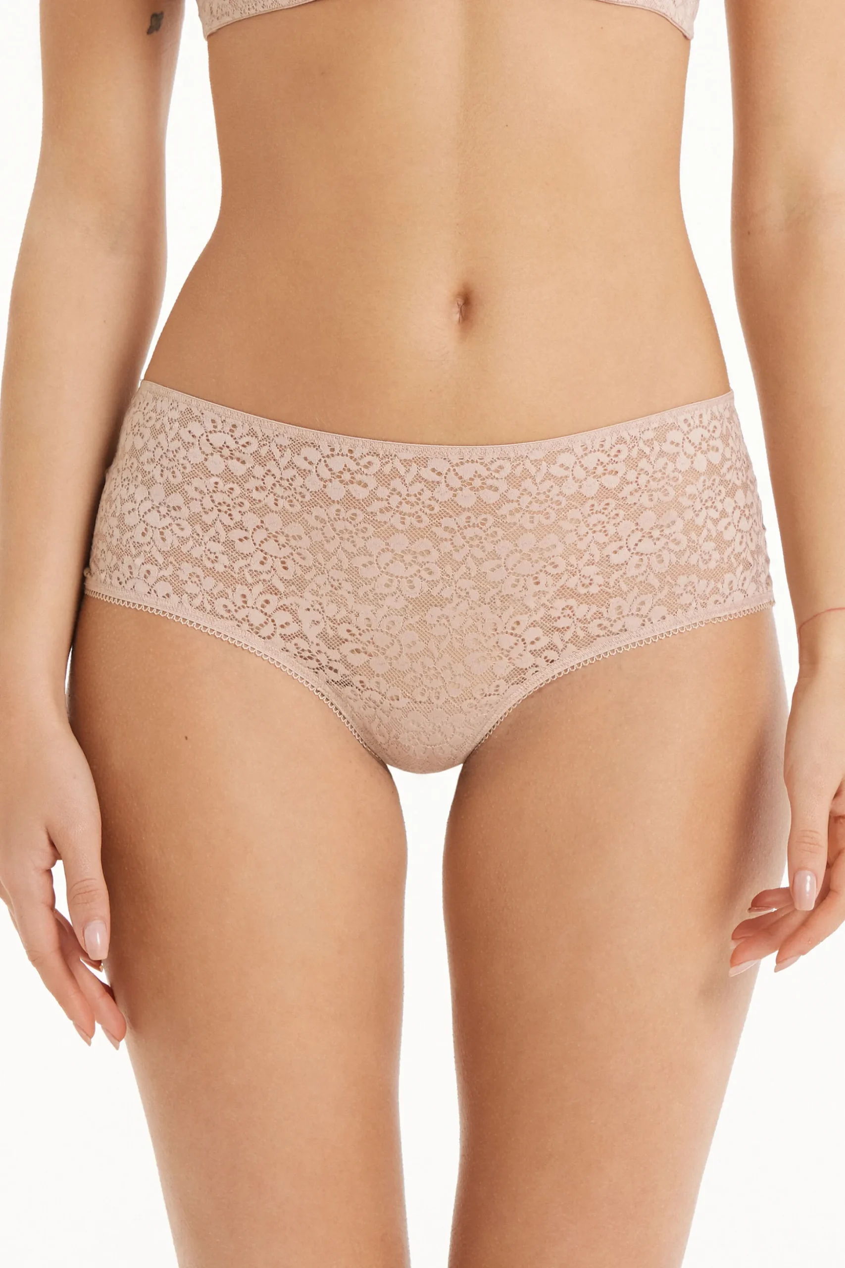Recycled Lace Boyshorts - French Cut - Women | Tezenis