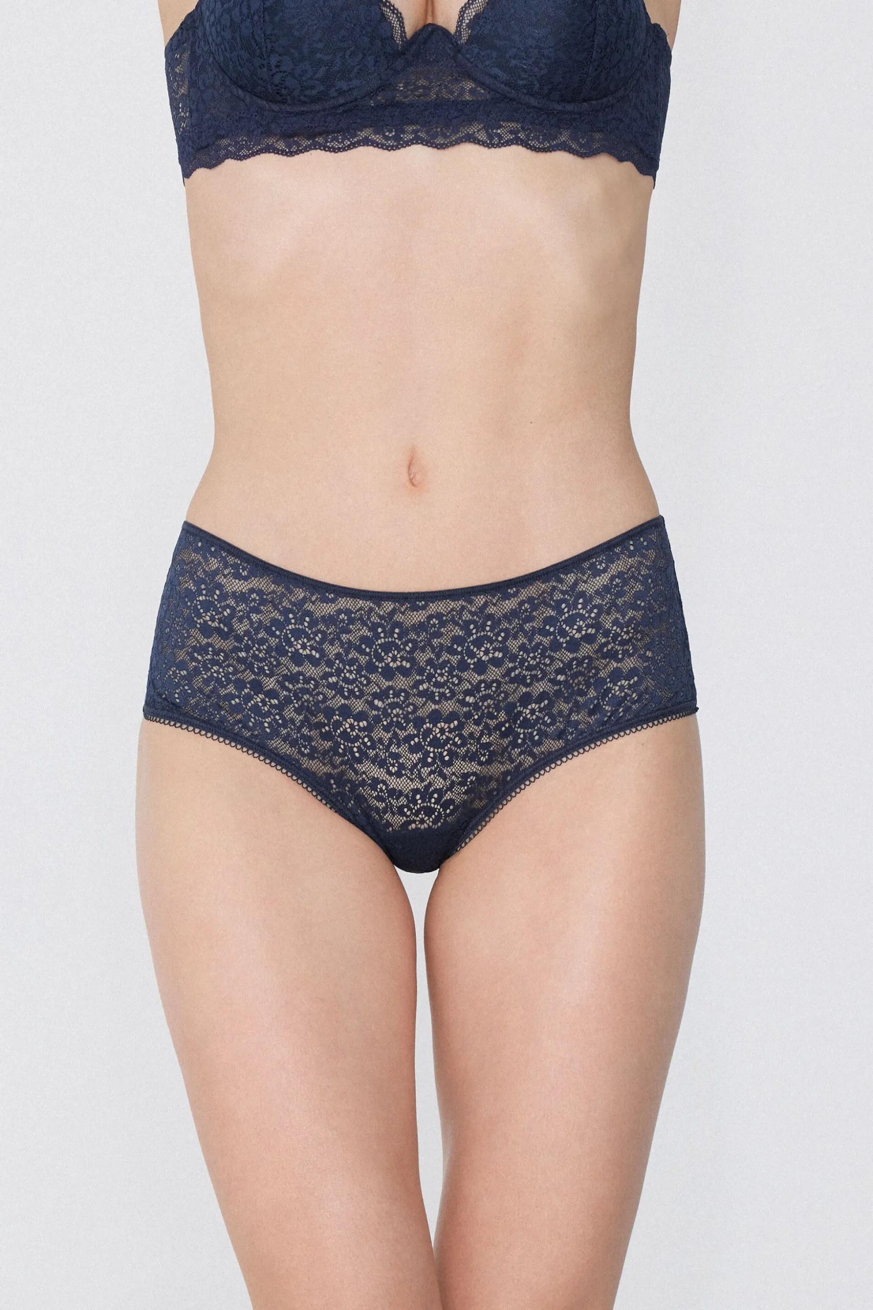 Recycled Lace Boyshorts - French Cut - Women | Tezenis