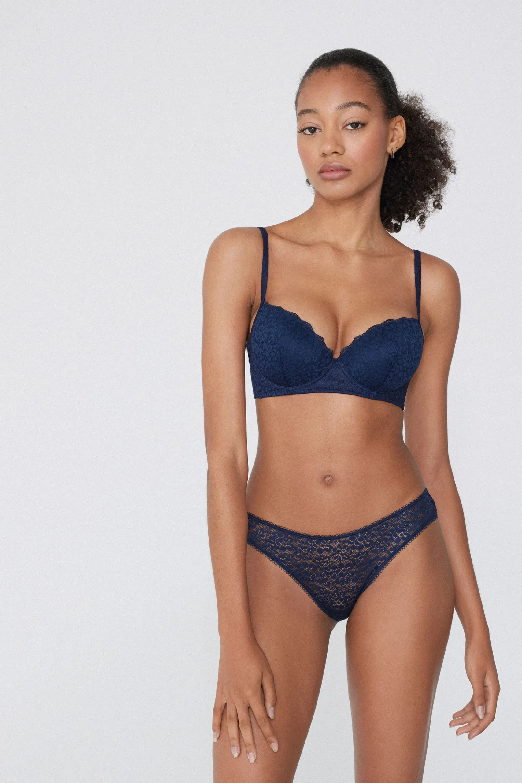 Recycled Lace High-Cut Panties - Classic - Women | Tezenis