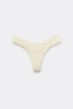 Recycled Lace High-Cut Thong - G-strings And Thongs - Women | Tezenis