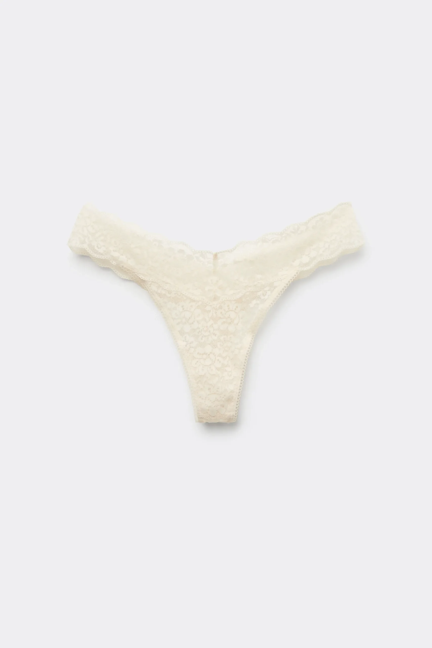 Recycled Lace High-Cut Thong - G-strings And Thongs - Women | Tezenis