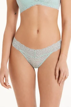 Recycled Lace High-Cut Thong - G-strings And Thongs - Women | Tezenis