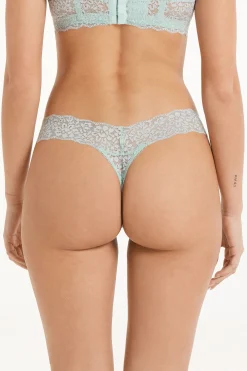 Recycled Lace High-Cut Thong - G-strings And Thongs - Women | Tezenis