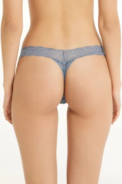 Recycled Lace High-Cut Thong - G-strings And Thongs - Women | Tezenis