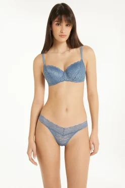 Recycled Lace High-Cut Thong - G-strings And Thongs - Women | Tezenis
