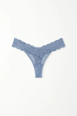 Recycled Lace High-Cut Thong - G-strings And Thongs - Women | Tezenis