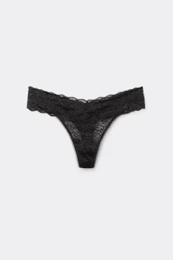 Recycled Lace High-Cut Thong - G-strings And Thongs - Women | Tezenis