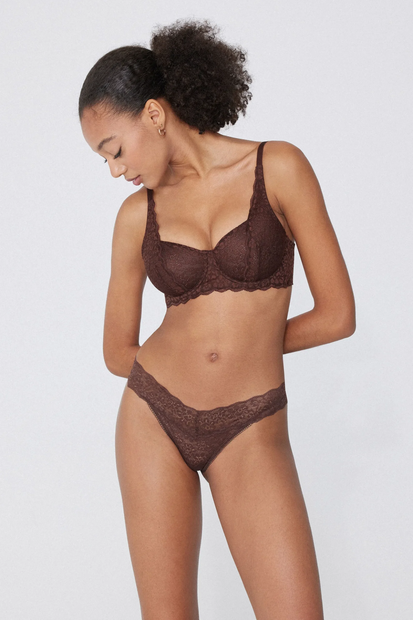 Recycled Lace High-Cut Thong - G-strings And Thongs - Women | Tezenis