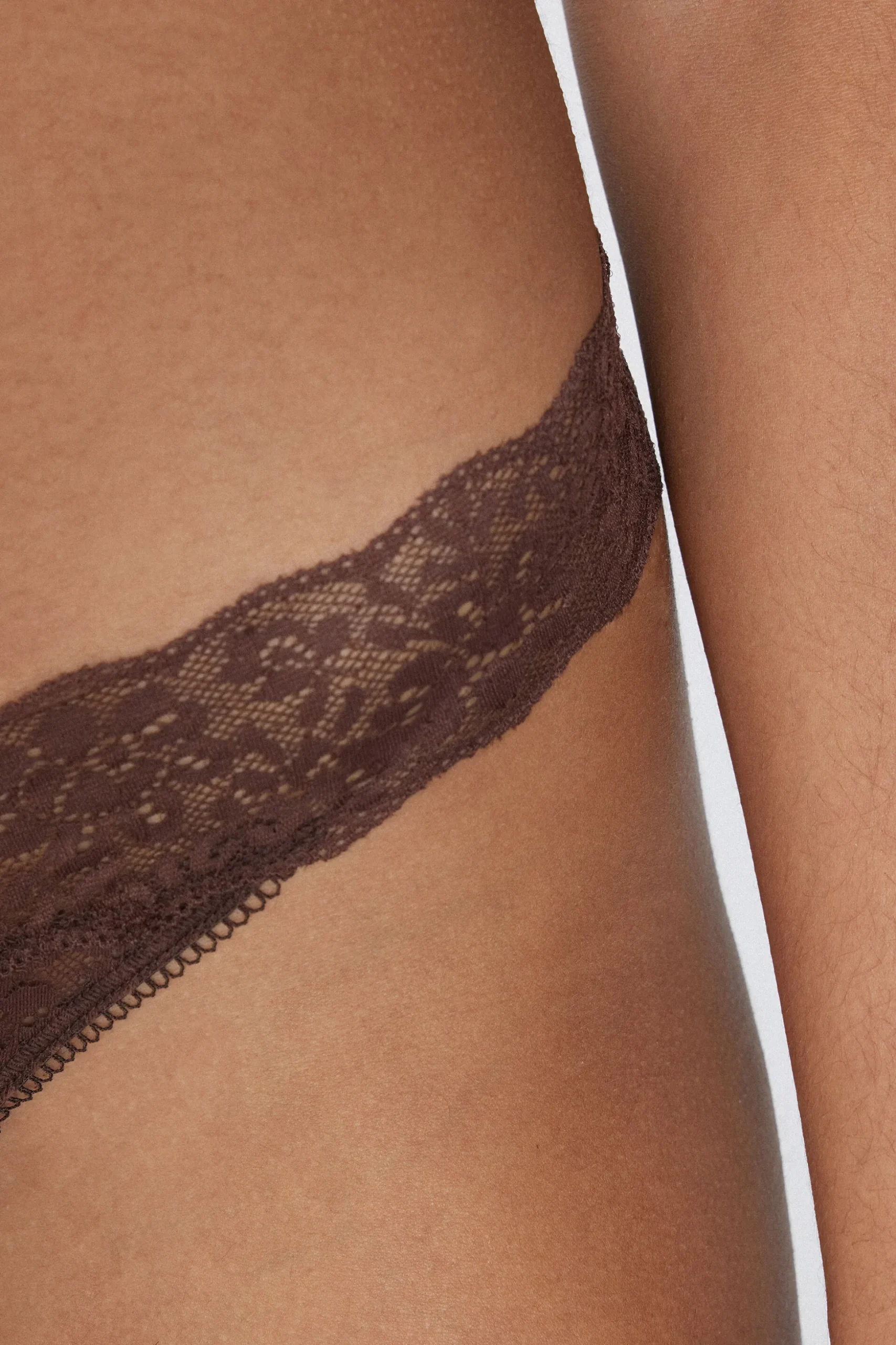 Recycled Lace High-Cut Thong - G-strings And Thongs - Women | Tezenis