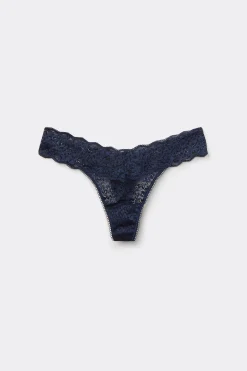 Recycled Lace High-Cut Thong - G-strings And Thongs - Women | Tezenis