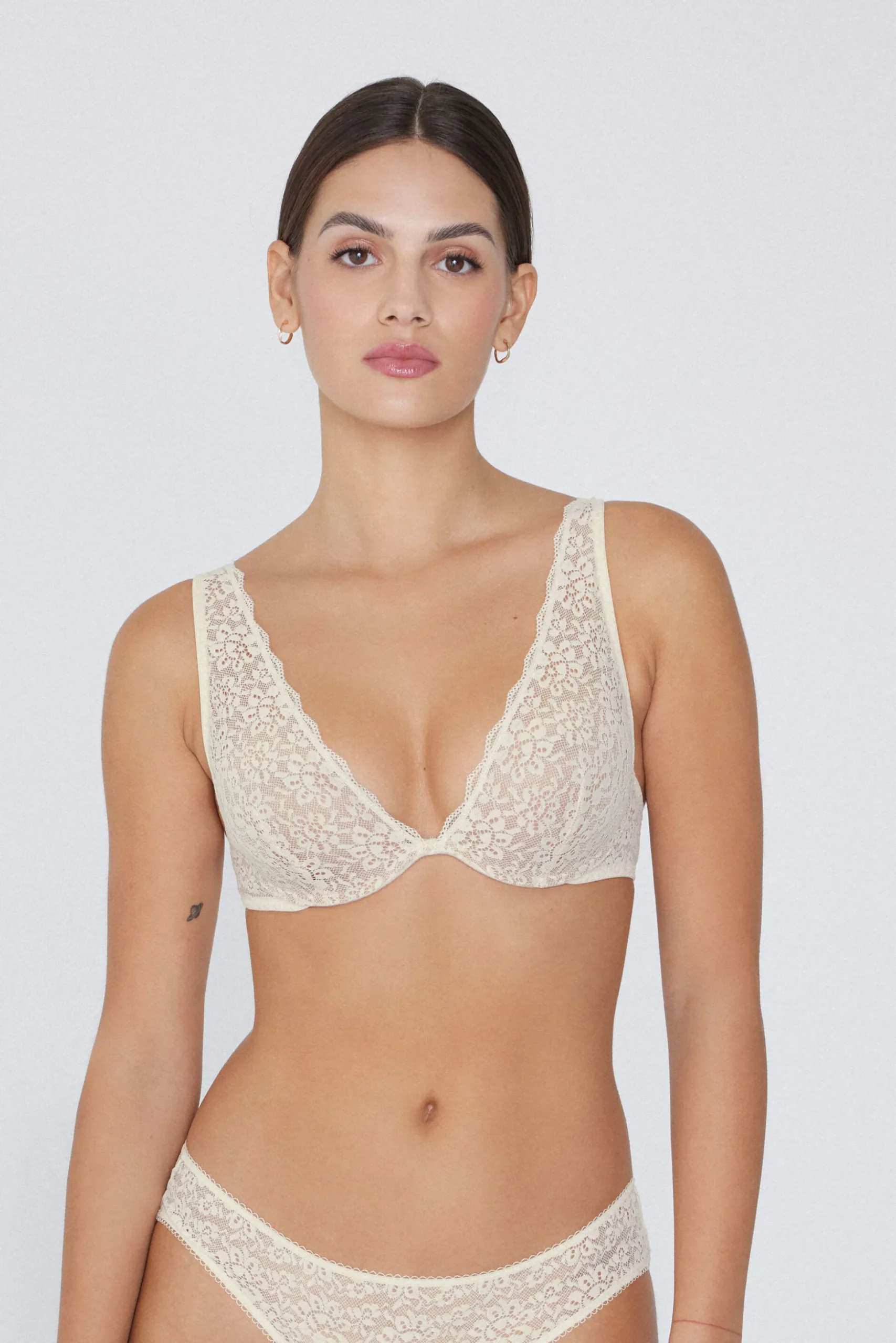 Recycled Lace Miami Balconette Bra - Bralette - Women | Tezenis