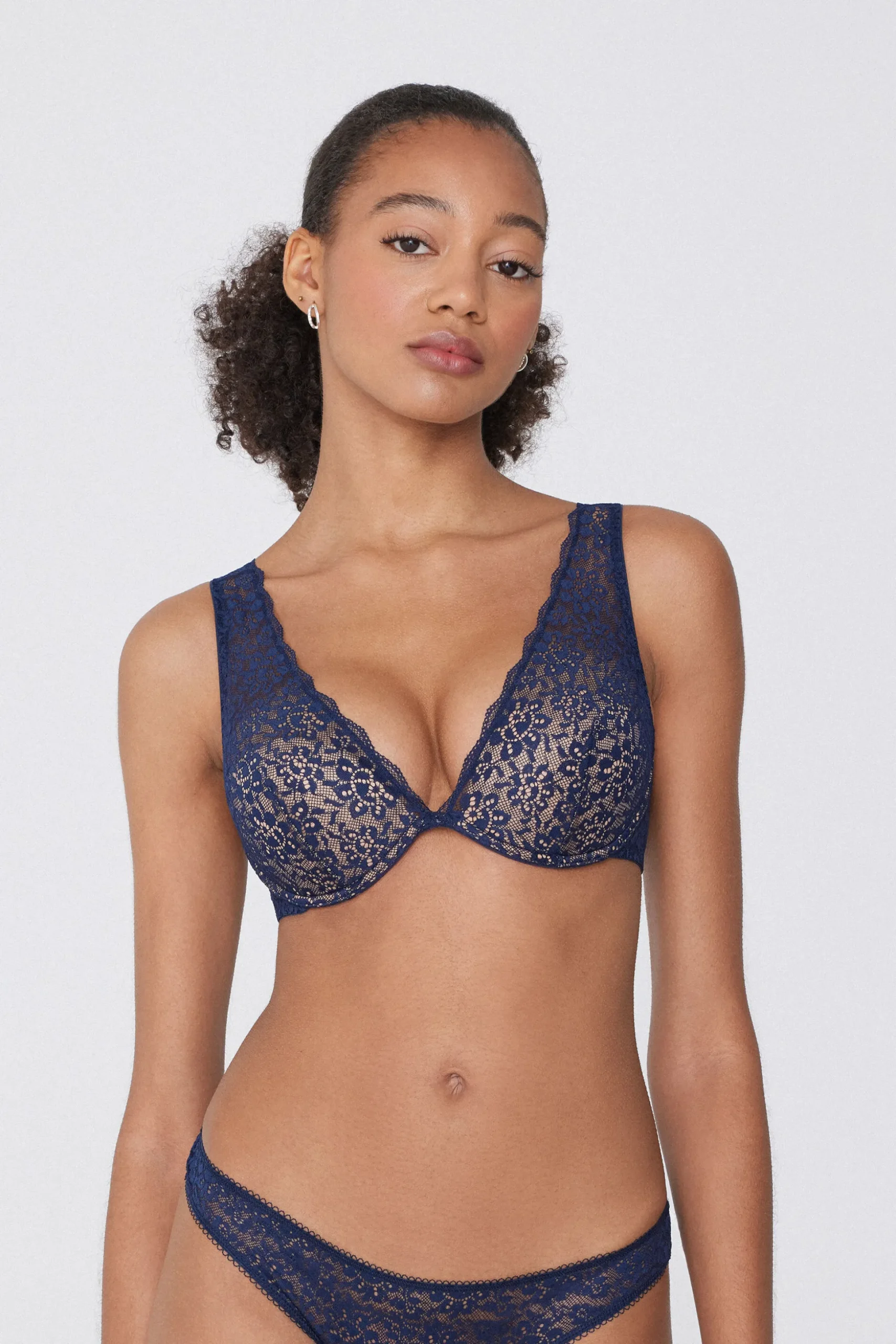 Recycled Lace Miami Balconette Bra - Bralette - Women | Tezenis