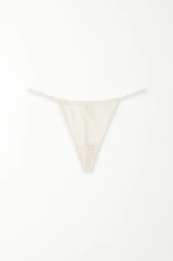 Recycled Lace String Thong - G-strings And Thongs - Women | Tezenis