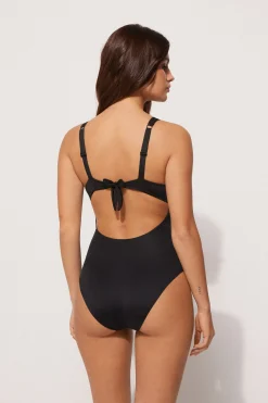 Recycled Microfiber Balconette One Piece Swimsuit - One-piece Swimsuits - Women | Tezenis