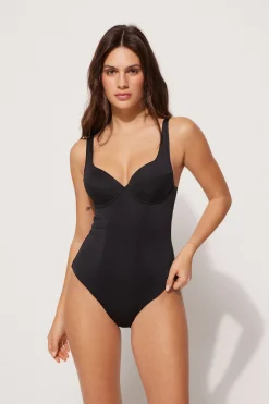 Recycled Microfiber Balconette One Piece Swimsuit - One-piece Swimsuits - Women | Tezenis