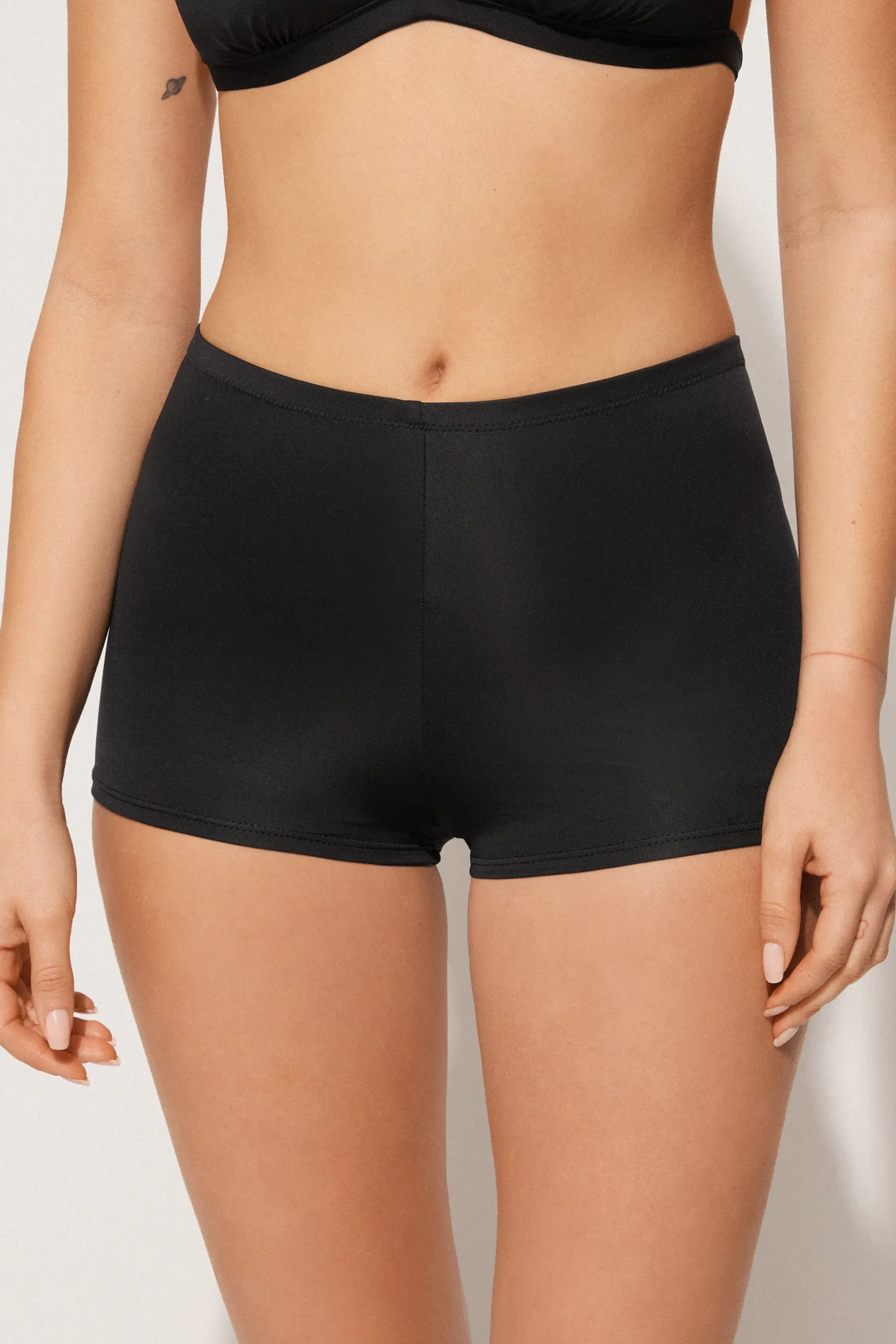 Recycled Microfiber Boyshort Bikini Bottoms - Classic - Women | Tezenis