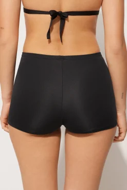 Recycled Microfiber Boyshort Bikini Bottoms - Classic - Women | Tezenis