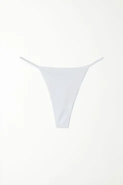 Recycled Microfiber Brazilian String Panties - Cheeky Briefs - Women | Tezenis