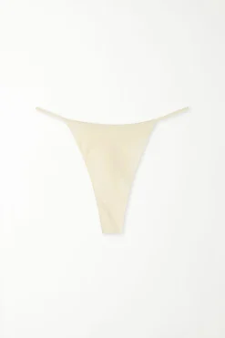 Recycled Microfiber Brazilian String Panties - Cheeky Briefs - Women | Tezenis