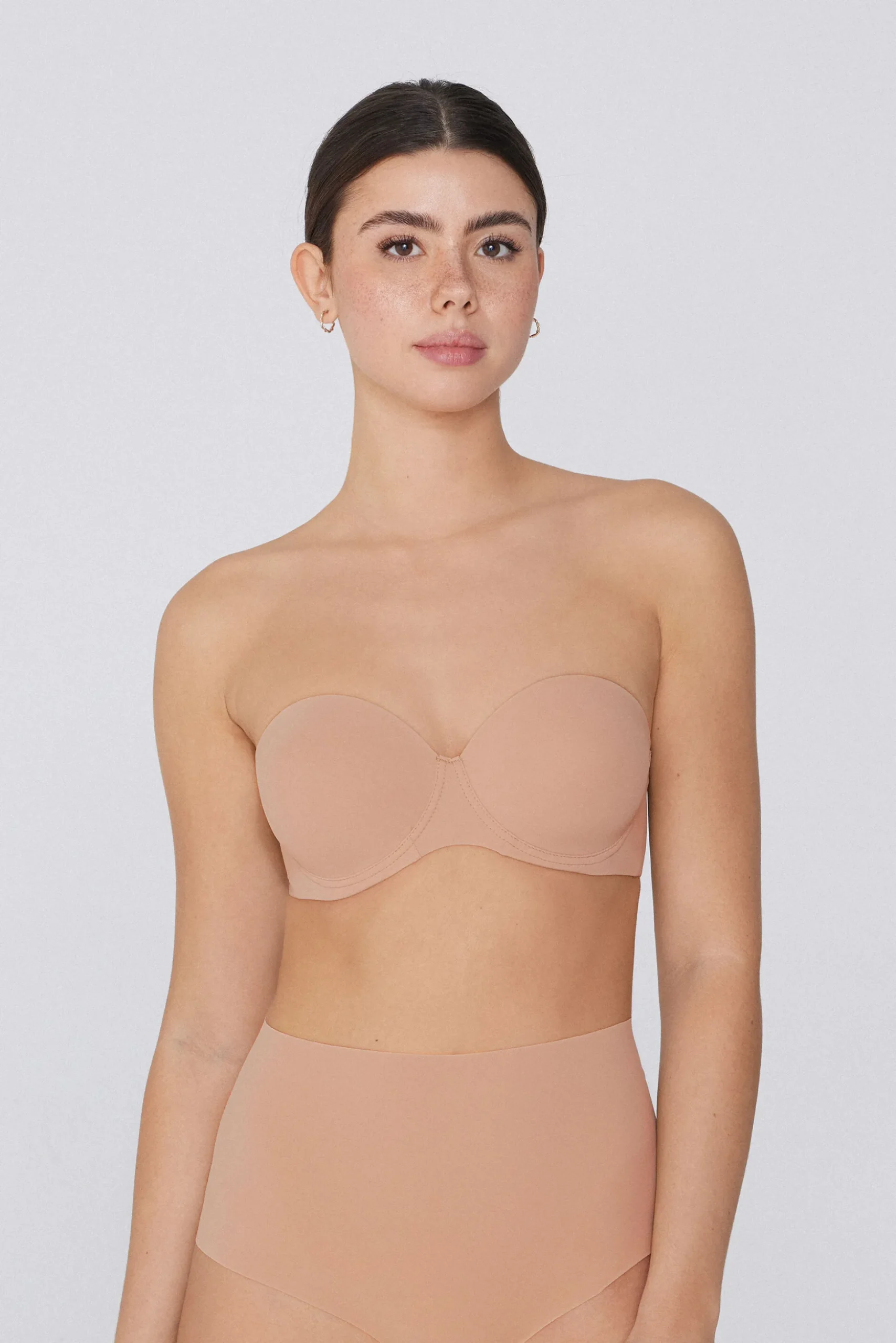 Recycled Microfiber Full Coverage Lightly Padded Bandeau Bra - Strapless And Bandeau - Women | Tezenis