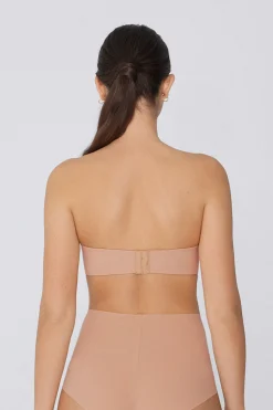 Recycled Microfiber Full Coverage Lightly Padded Bandeau Bra - Strapless And Bandeau - Women | Tezenis