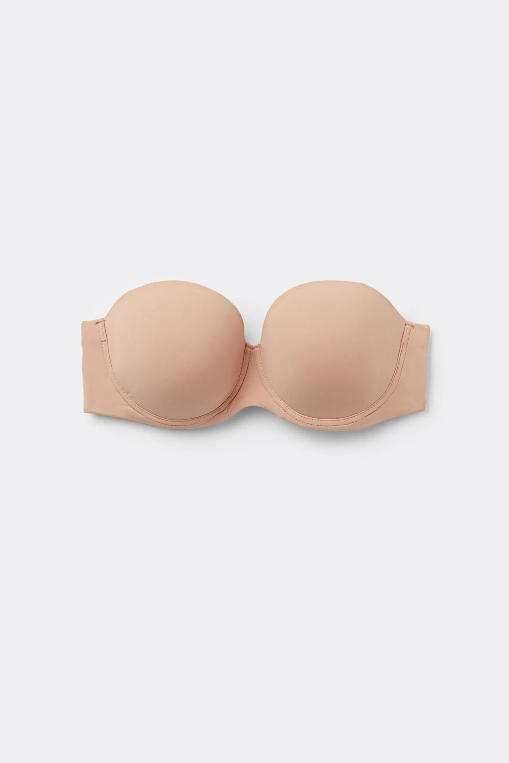 Recycled Microfiber Full Coverage Lightly Padded Bandeau Bra - Strapless And Bandeau - Women | Tezenis