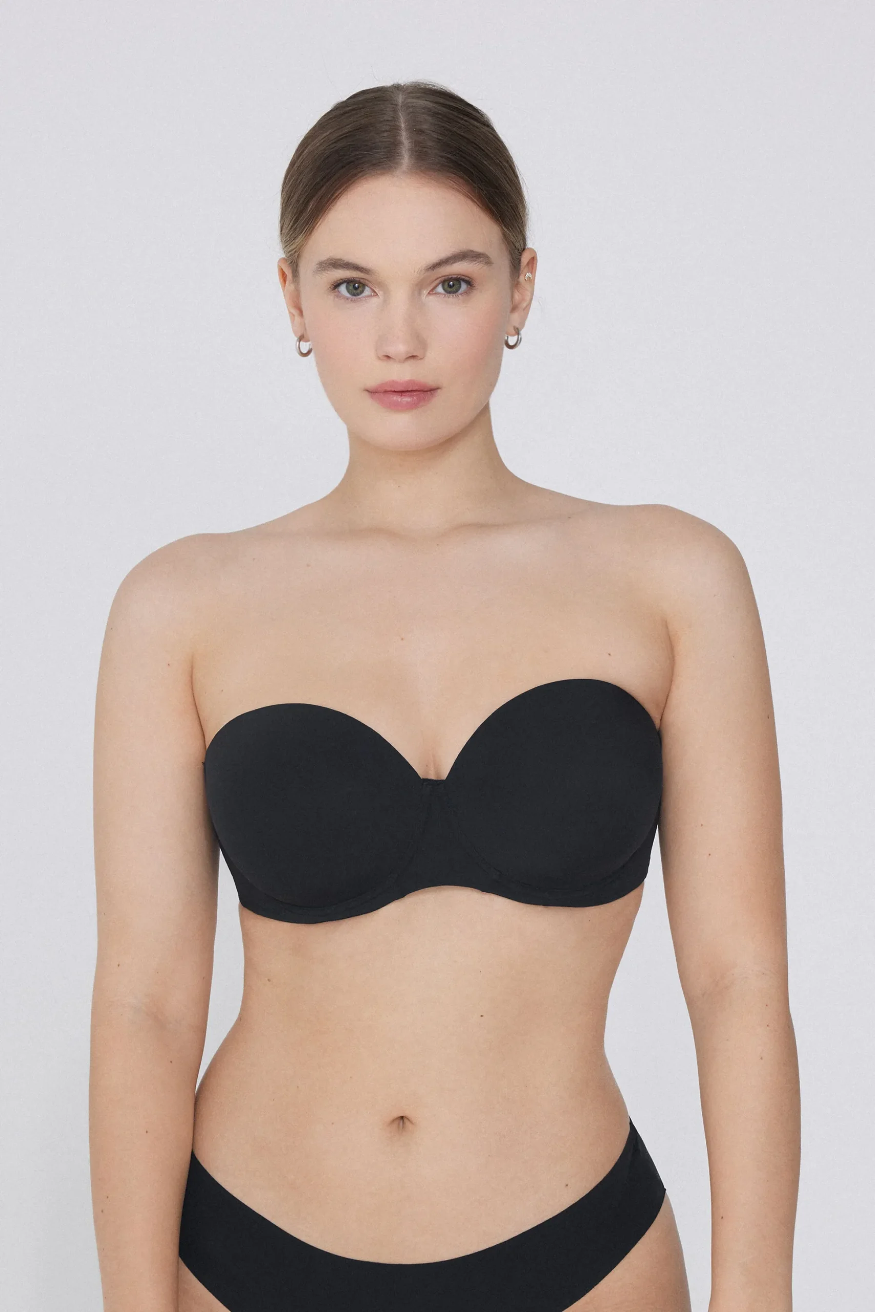 Recycled Microfiber Full Coverage Lightly Padded Bandeau Bra - Strapless And Bandeau - Women | Tezenis