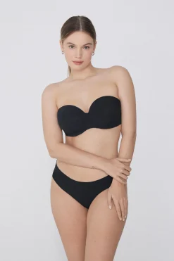 Recycled Microfiber Full Coverage Lightly Padded Bandeau Bra - Strapless And Bandeau - Women | Tezenis