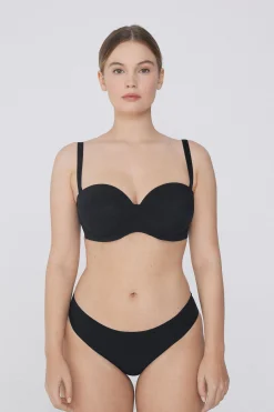 Recycled Microfiber Full Coverage Lightly Padded Bandeau Bra - Strapless And Bandeau - Women | Tezenis