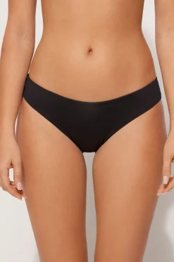 Recycled Microfiber High Cut Rounded Bikini Bottoms - Classic - Women | Tezenis