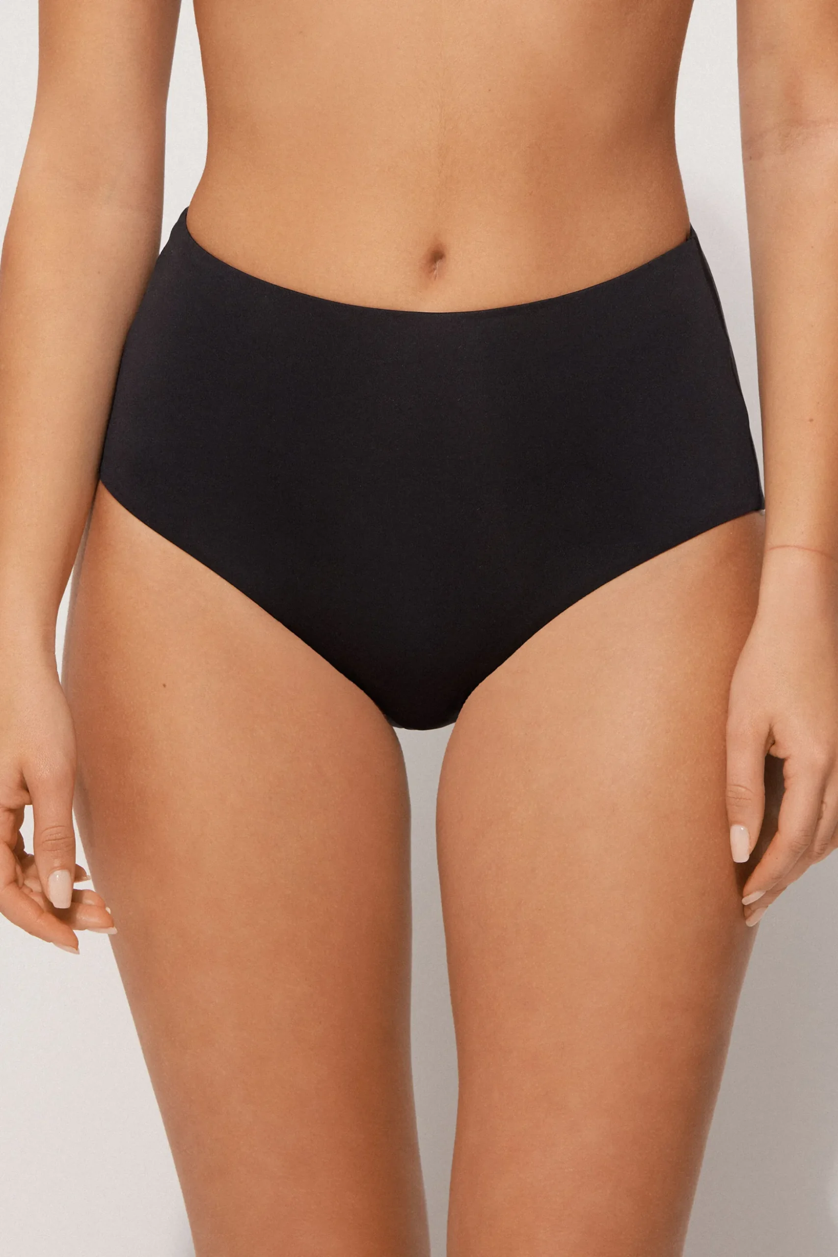 Recycled Microfiber High Waist Bikini Bottoms - Classic - Women | Tezenis