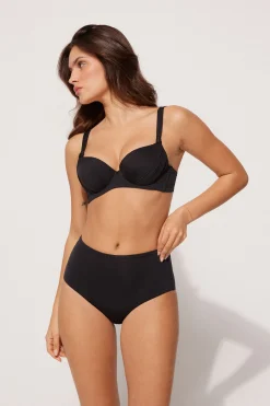 Recycled Microfiber High Waist Bikini Bottoms - Classic - Women | Tezenis