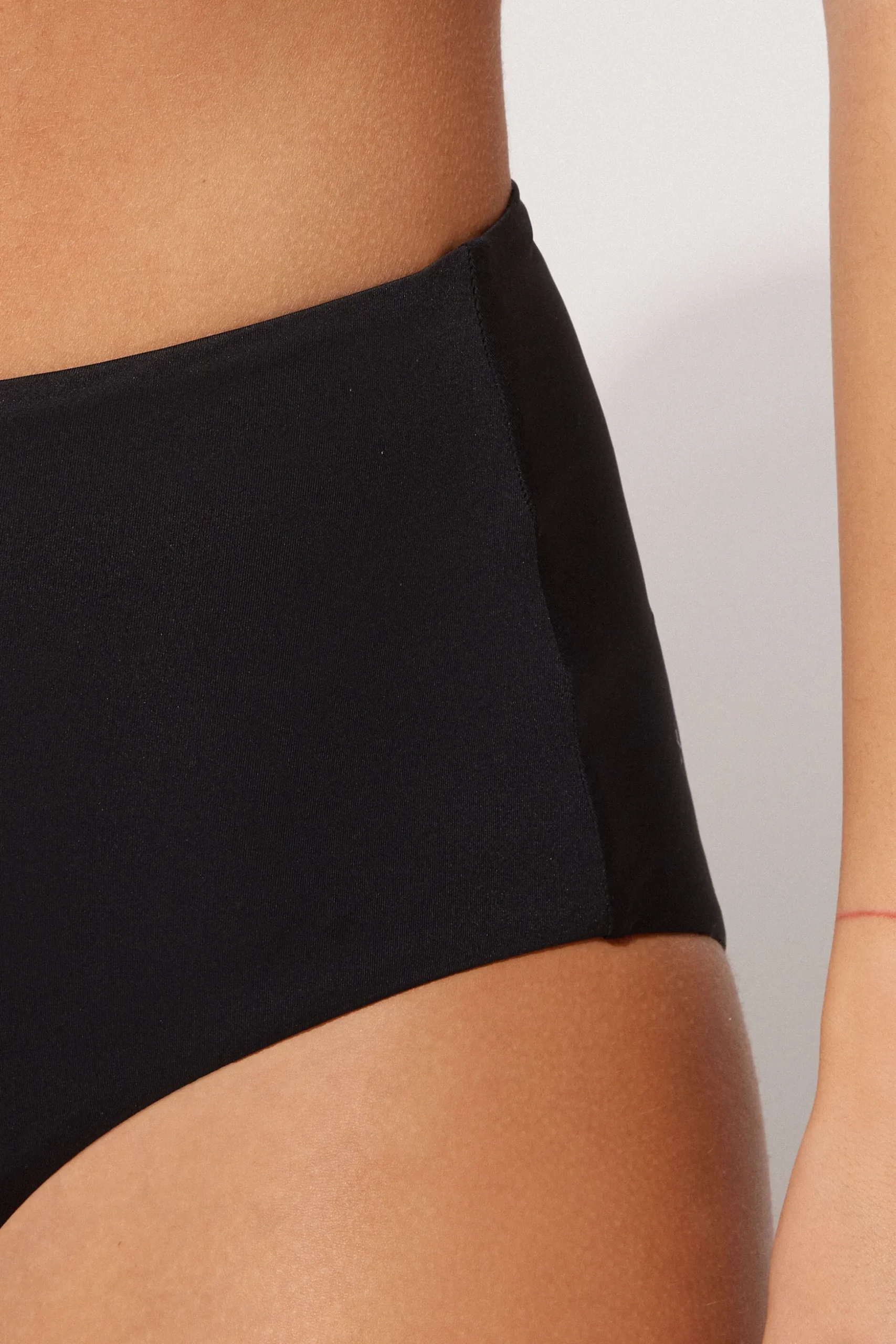 Recycled Microfiber High Waist Bikini Bottoms - Classic - Women | Tezenis