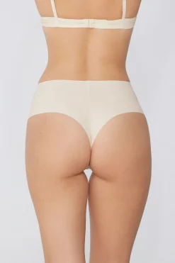 Recycled Microfiber High-Waisted Raw-Cut Brazilian Panties - Cheeky Briefs - Women | Tezenis