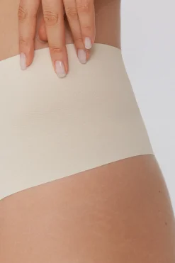 Recycled Microfiber High-Waisted Raw-Cut Brazilian Panties - Cheeky Briefs - Women | Tezenis
