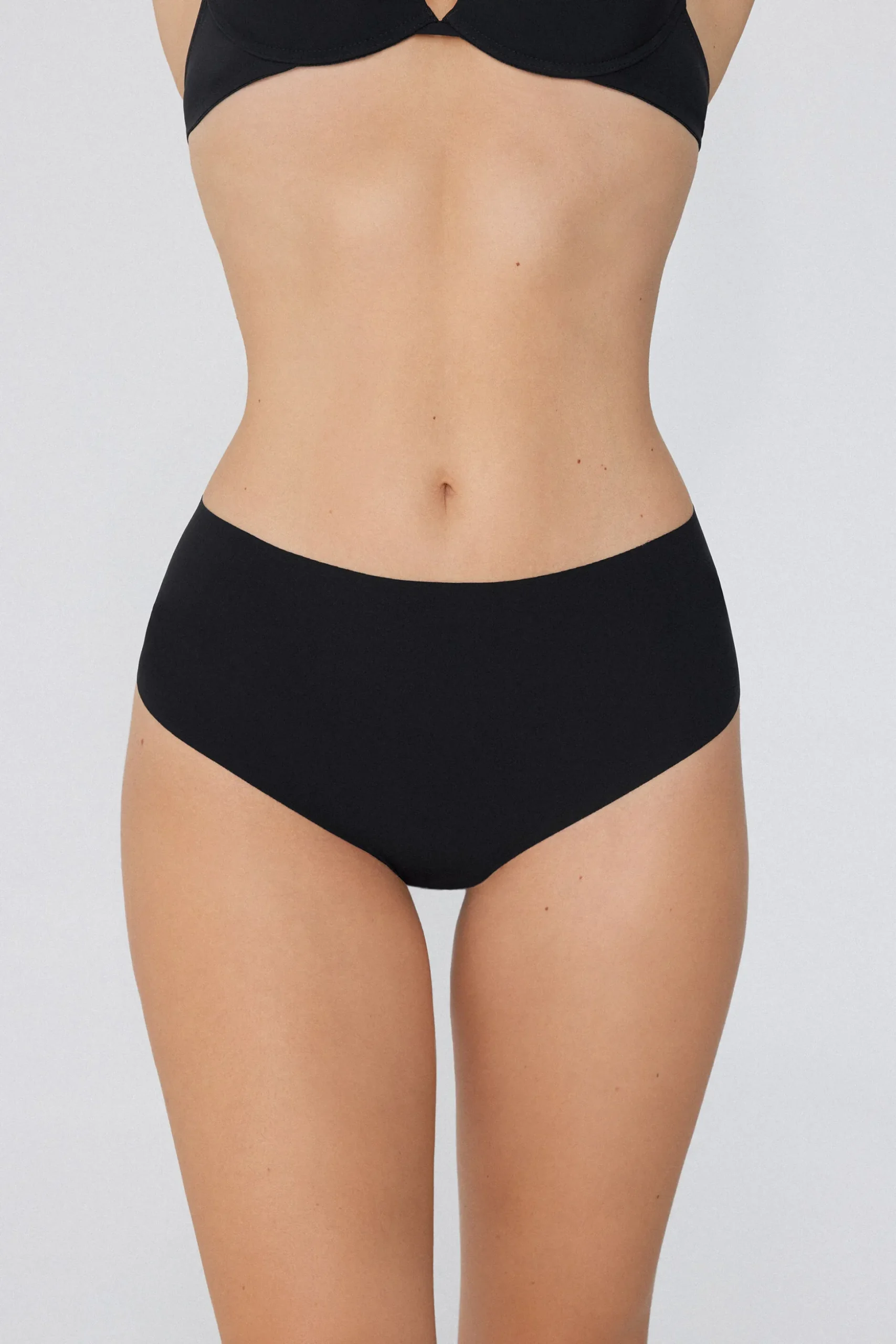Recycled Microfiber High-Waisted Raw-Cut Brazilian Panties - Cheeky Briefs - Women | Tezenis