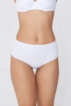 Recycled Microfiber High-Waisted Raw-Cut Brazilian Panties - Cheeky Briefs - Women | Tezenis