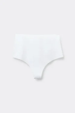 Recycled Microfiber High-Waisted Raw-Cut Brazilian Panties - Cheeky Briefs - Women | Tezenis