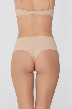Recycled Microfiber High-Waisted Raw-Cut Brazilian Panties - Cheeky Briefs - Women | Tezenis