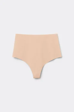Recycled Microfiber High-Waisted Raw-Cut Brazilian Panties - Cheeky Briefs - Women | Tezenis
