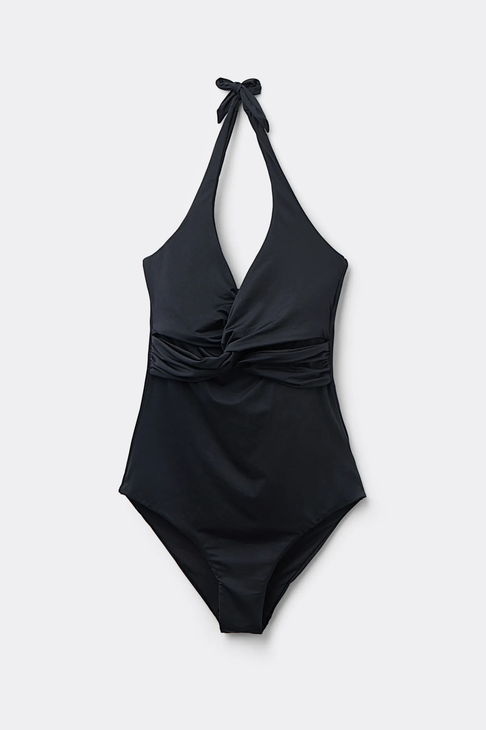 Recycled Microfiber Lightly Padded One-Piece Bandeau Halter Swimsuit - One-piece Swimsuits - Women | Tezenis