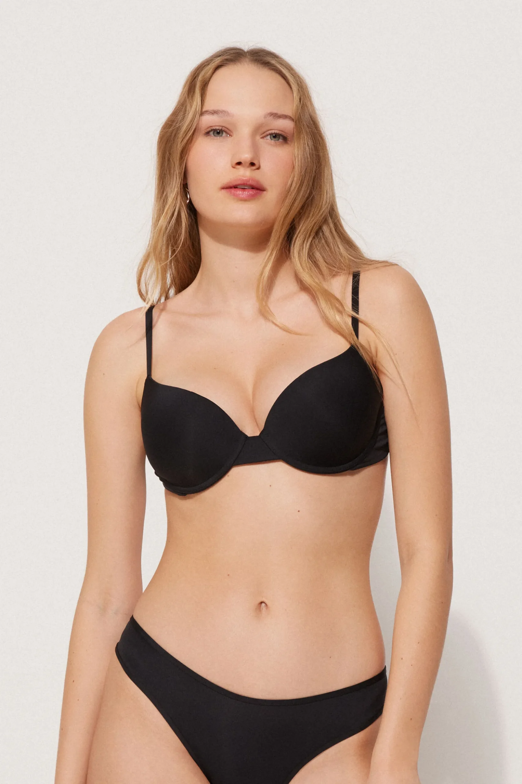 Recycled Microfiber Padded Push Up Bikini Top - Push-up - Women | Tezenis